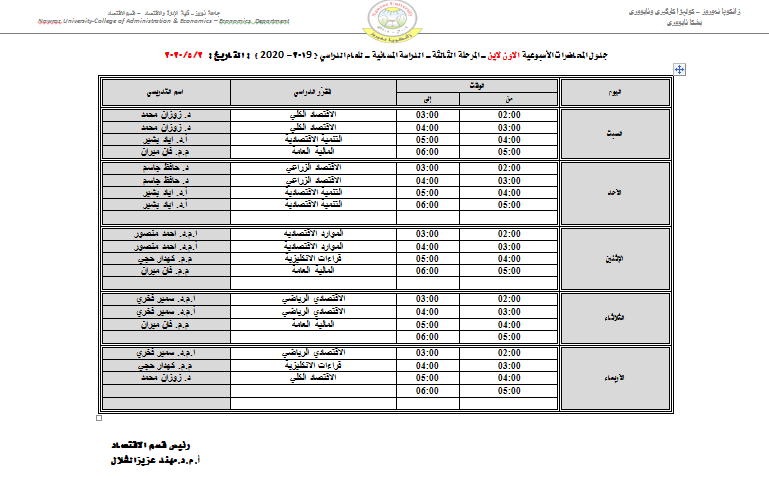 3اقتصاد مسائي