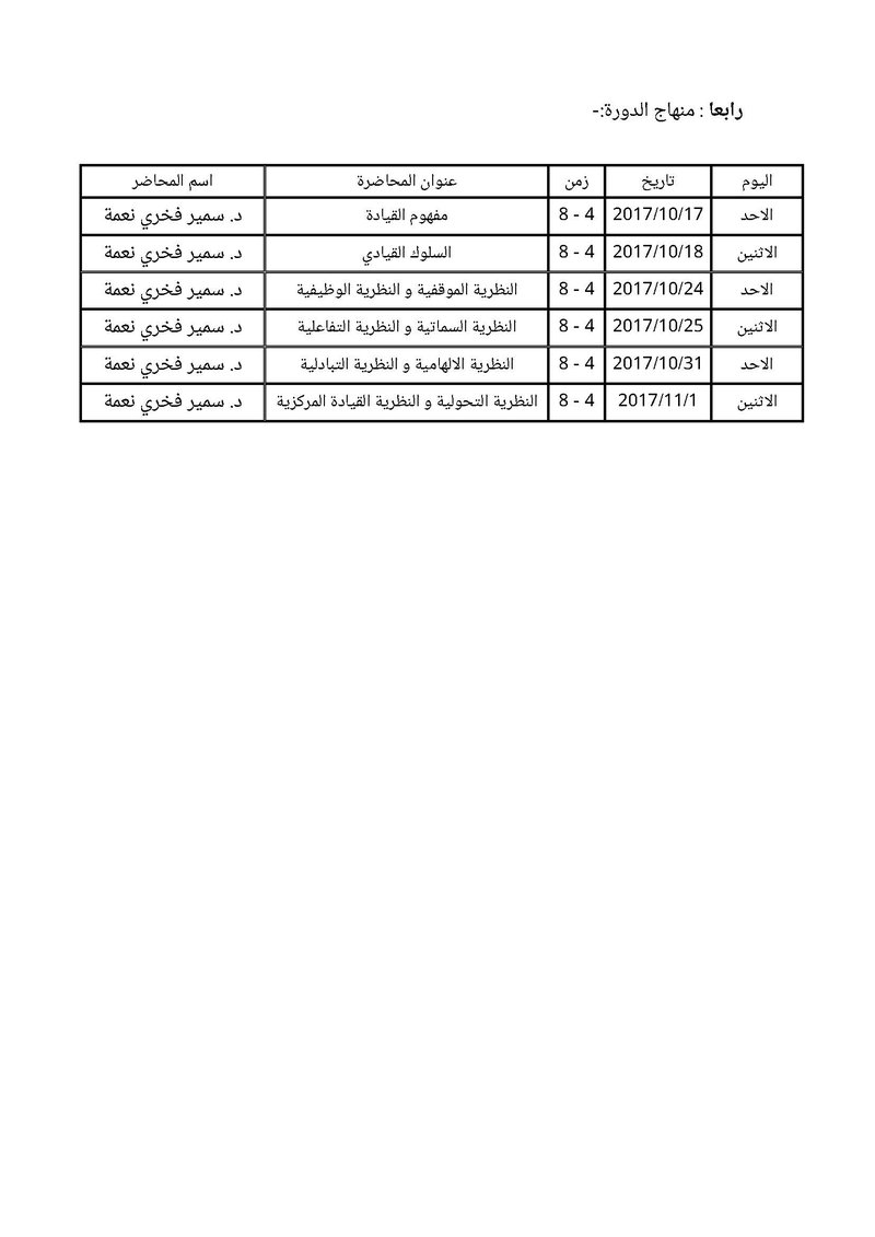 منهاج القیادە الفعالە